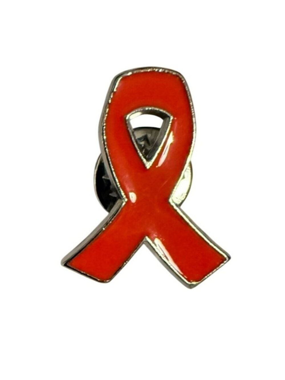 Orange Awareness Ribbon Lapel Pin For Kidney Disease Leukemia MS & Support Cause